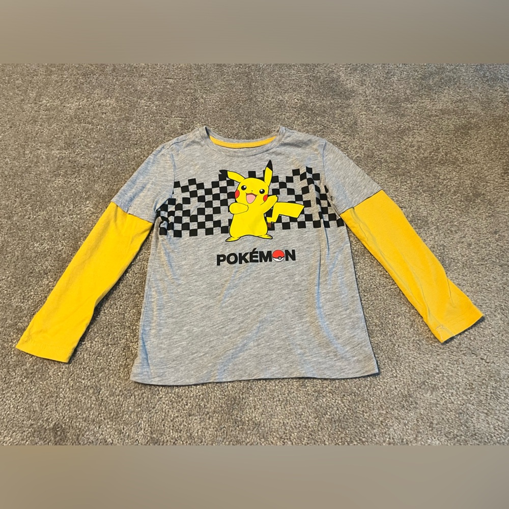Boys extra small Pikachu, long sleeve shirt